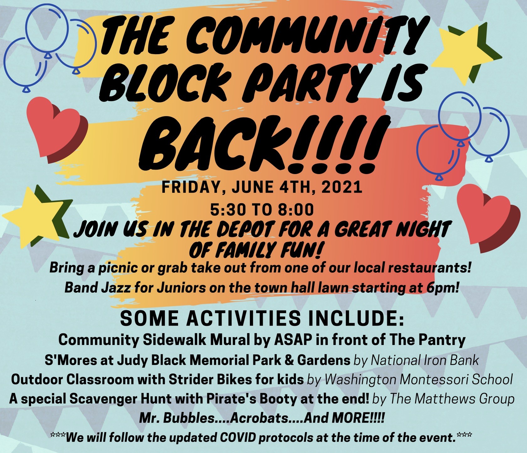 Washington Community Block Party Explore Washington Ct