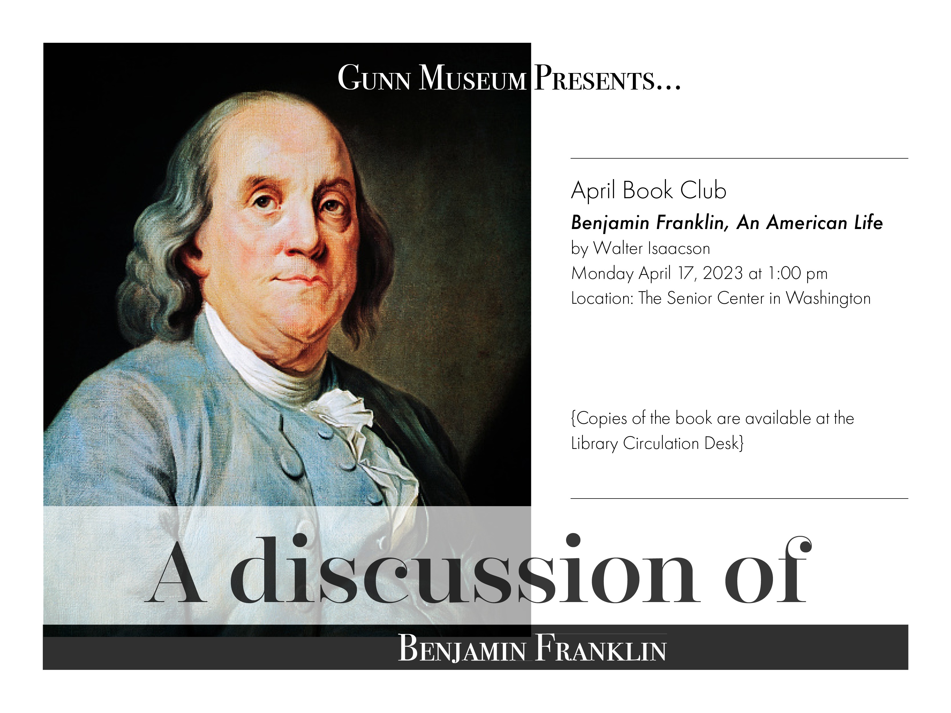 History Book Club Explore Washington CT