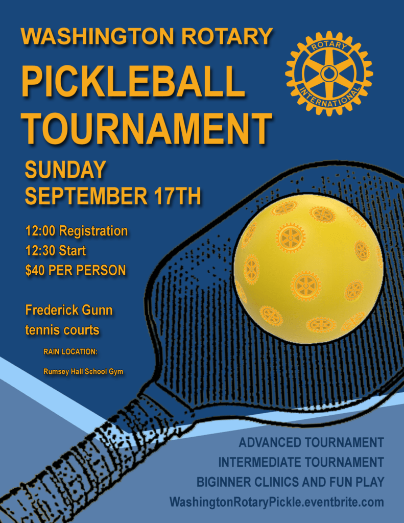 Washington Rotary pickleball Tournament